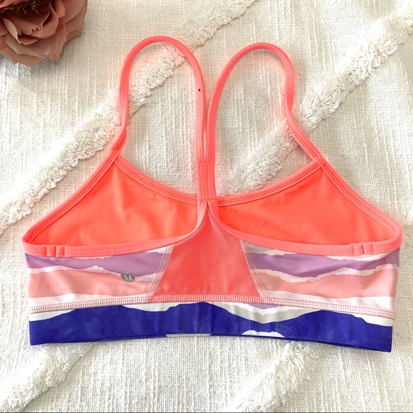 Lululemon power y sports bra coral size 6 - Picture 2 of 2